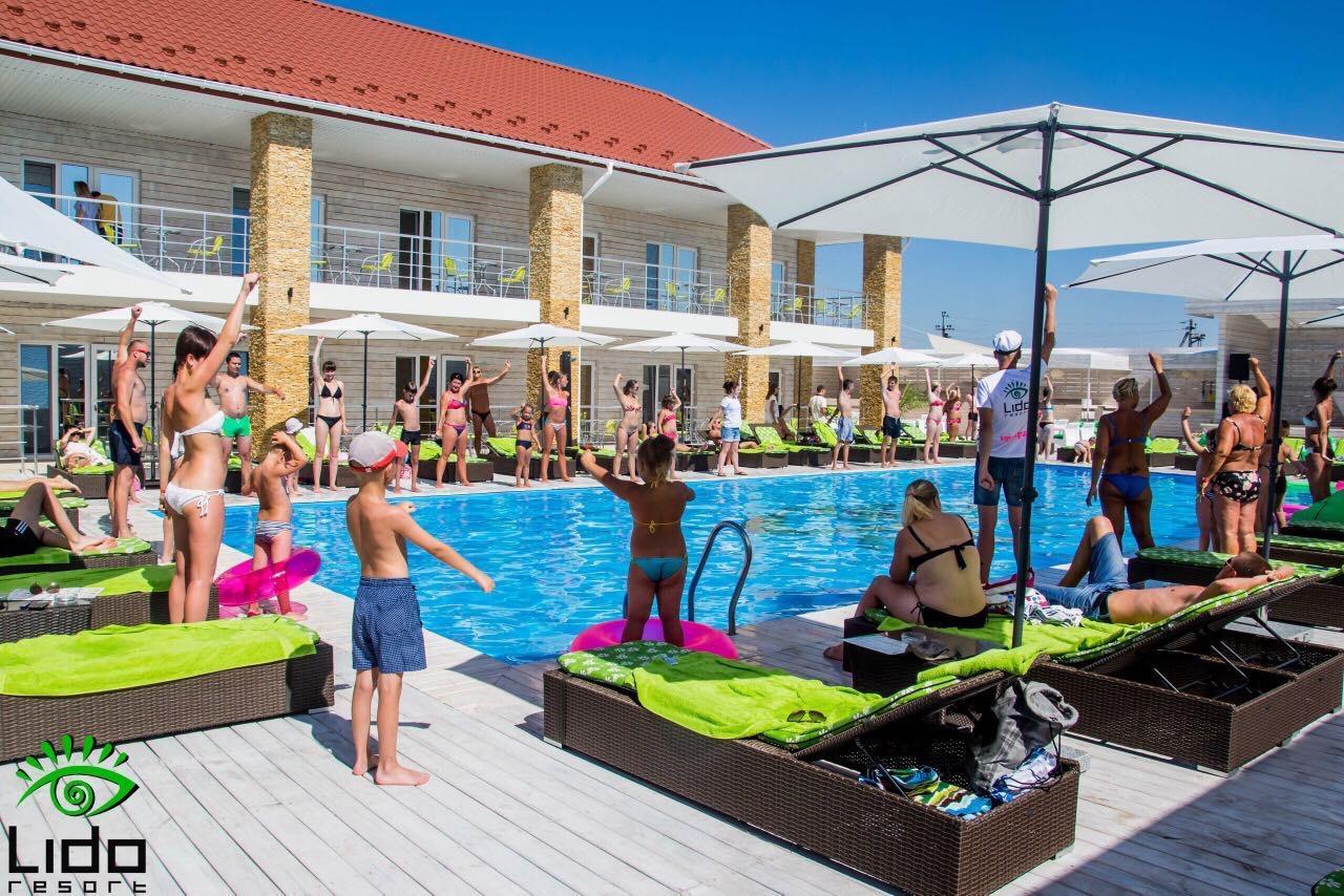 Hotel Lido Лазурное Экстерьер фото